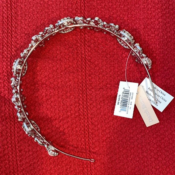 NWT Stunning Opulent Crystal Silver Headband Bride Formal Quinceanera Party Prom main image 5